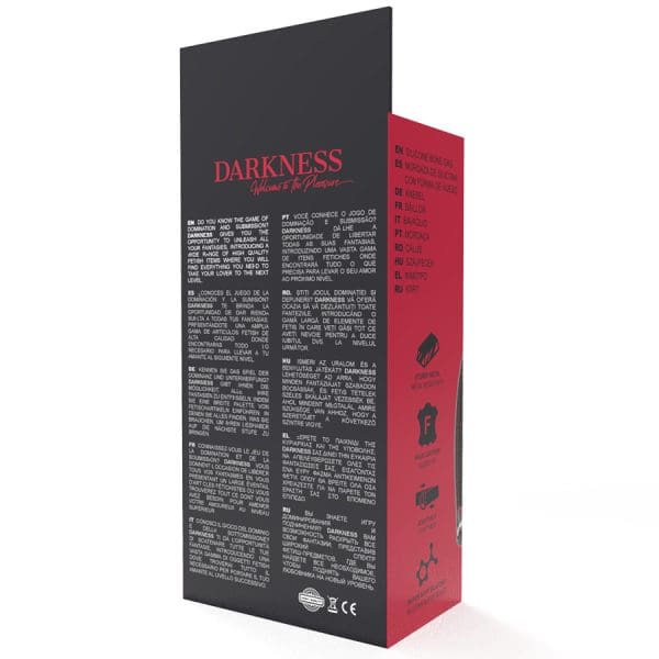 DARKNESS - BLACK BONE SILICONE GAG 5